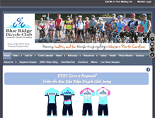 Tablet Screenshot of blueridgebicycleclub.org